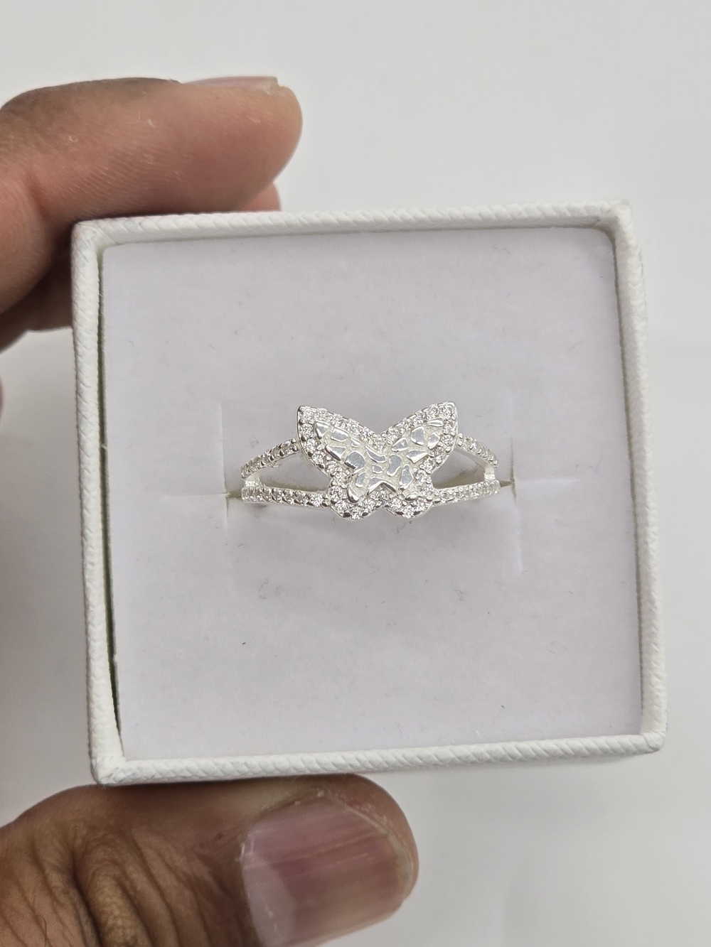 925 Sterling Silver Butterfly Ring For Women